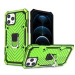 Cool Armor PC + TPU Shockproof Case with 360 Degree Rotation Ring Holder For iPhone 12 Pro Max(Green)