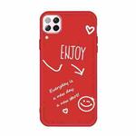 For Huawei P40 Lite 4G Enjoy Smiley Heart Pattern Shockproof TPU Case(Red)
