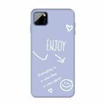 For Huawei Y5p (2020) Enjoy Smiley Heart Pattern Shockproof TPU Case(Light Purple)