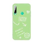 For Huawei Y6p (2020) Enjoy Smiley Heart Pattern Shockproof TPU Case(Green)