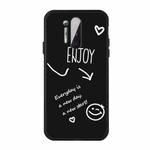 For OnePlus 8 Pro Enjoy Smiley Heart Pattern Shockproof TPU Case(Black)