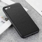 For iPhone SE 2022 / SE 2020 / 8 / 7 Lambskin Texture Protective Case(Black)