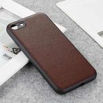 For iPhone SE 2022 / SE 2020 / 8 / 7 Lambskin Texture Protective Case(Brown)