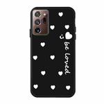 For Samsung Galaxy Note20 Ultra Small Smiley Heart Pattern Shockproof TPU Case(Black)