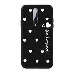 For OnePlus 8 Small Smiley Heart Pattern Shockproof TPU Case(Black)