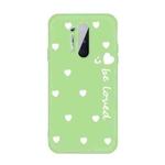 For OnePlus 8 Pro Small Smiley Heart Pattern Shockproof TPU Case(Green)