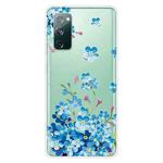 For Samsung Galaxy S20 FE Shockproof Painted Transparent TPU Protective Case(Star Flower)