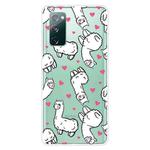 For Samsung Galaxy S20 FE Shockproof Painted Transparent TPU Protective Case(Alpaca)
