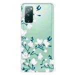 For Samsung Galaxy S20 FE Shockproof Painted Transparent TPU Protective Case(Magnolia)