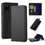 For Huawei Honor Play 4 Pro Strong Magnetism Liquid Feel Horizontal Flip Leather Case with Holder & Card Slots & Wallet(Black)