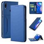 For Huawei P Smart Z / Y9 Prime (2019) Strong Magnetism Liquid Feel Horizontal Flip Leather Case with Holder & Card Slots & Wallet(Blue)
