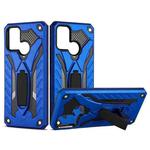 For OPPO Realme C17 / 7i Shockproof TPU + PC Protective Case with Holder(Blue)