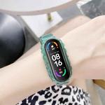 For Xiaomi Mi Band 5 / 4 Universal Silicone Transparent Watch Band(Green)