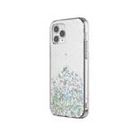 Stars Pattern Dropping Glue TPU Shockproof Protective Case For iPhone 12 / 12 Pro(White)