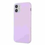 For iPhone 12 / 12 Pro Solid Color TPU Protective Case(Light Purple)