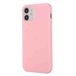 For iPhone 12 / 12 Pro Solid Color TPU Protective Case(Pink)
