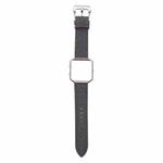 For Fitbit Blaze Cowboy Texture Leather Watch Band(Black)