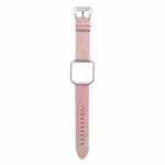 For Fitbit Blaze Fresh Style Leather Watch Band(Pink)