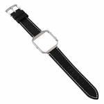 For Fitbit Blaze Calf Leather Watch Band(Black)