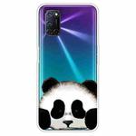 For OPPO A52 / A72 / A92 Colored Drawing Clear TPU Cover Protective Cases(Hug Face Bear)