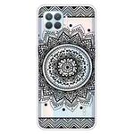 For OPPO F17 / A73 (2020) / Reno4 F Colored Drawing Clear TPU Cover Protective Cases(Mandala)