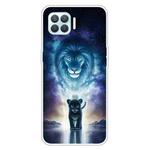 For OPPO F17 / A73 (2020) / Reno4 F Colored Drawing Clear TPU Cover Protective Cases(The Lion King)