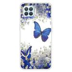 For OPPO F17 Pro / A93 / Reno4 Lite Colored Drawing Clear TPU Cover Protective Cases(Butterfly)