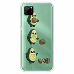 For OPPO Realme C11 Colored Drawing Clear TPU Cover Protective Cases(Avocado)