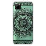 For OPPO Realme C11 Colored Drawing Clear TPU Cover Protective Cases(Mandala)