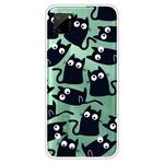 For OPPO Realme C11 Colored Drawing Clear TPU Cover Protective Cases(Funny Cat)