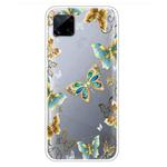 For OPPO Realme C15 Colored Drawing Clear TPU Cover Protective Cases(Dorking Butterfly)