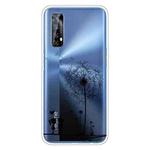 For OPPO Realme 7 Colored Drawing Clear TPU Cover Protective Cases(Dandelion)