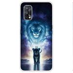 For OPPO Realme X7 Pro Colored Drawing Clear TPU Cover Protective Cases(The Lion King)