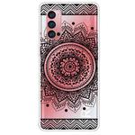 For OPPO Reno4 Pro Colored Drawing Clear TPU Cover Protective Cases(Mandala)