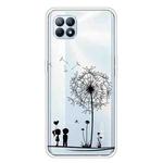 For OPPO Reno4 SE Colored Drawing Clear TPU Cover Protective Cases(Dandelion)
