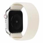 Solid Color Silicone Watch Band For Apple Watch Series 7 41mm / 6 & SE & 5 & 4 40mm / 3 & 2 & 1 38mm(White)