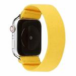 Solid Color Silicone Watch Band For Apple Watch Series 7 41mm / 6 & SE & 5 & 4 40mm / 3 & 2 & 1 38mm(Yellow)