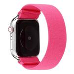 Solid Color Silicone Watch Band For Apple Watch Series 7 41mm / 6 & SE & 5 & 4 40mm / 3 & 2 & 1 38mm(Rose Red)