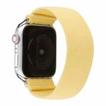 Solid Color Silicone Watch Band For Apple Watch Series 7 41mm / 6 & SE & 5 & 4 40mm / 3 & 2 & 1 38mm(Cream Yellow)