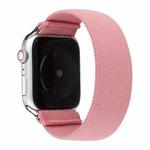 Solid Color Silicone Watch Band For Apple Watch Series 7 41mm / 6 & SE & 5 & 4 40mm / 3 & 2 & 1 38mm(Smoke Pink)