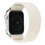 Solid Color Silicone Watch Band For Apple Watch Series 7 45mm / 6 & SE & 5 & 4 44mm / 3 & 2 & 1 42mm(White)