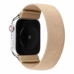 Solid Color Silicone Watch Band For Apple Watch Series 7 45mm / 6 & SE & 5 & 4 44mm / 3 & 2 & 1 42mm(Khaki)