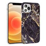 Glossy Marble Pattern TPU Protective Case For iPhone 12 mini(Brown)