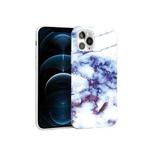 Glossy Marble Pattern TPU Protective Case For iPhone 12 Pro Max(Purple)