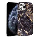 Glossy Marble Pattern TPU Protective Case For iPhone 11 Pro(Brown)