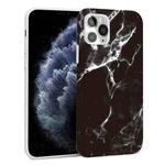 Glossy Marble Pattern TPU Protective Case For iPhone 11 Pro(Black)