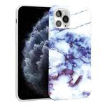 Glossy Marble Pattern TPU Protective Case For iPhone 11 Pro(Purple)