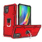 For Motorola Moto G9 Plus Cool Armor PC + TPU Shockproof Case with 360 Degree Rotation Ring Holder(Red)