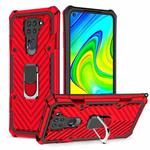 For Xiaomi Redmi Note 9 Cool Armor PC + TPU Shockproof Case with 360 Degree Rotation Ring Holder(Red)