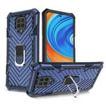 For Xiaomi Redmi Note 9S Cool Armor PC + TPU Shockproof Case with 360 Degree Rotation Ring Holder(Blue)
